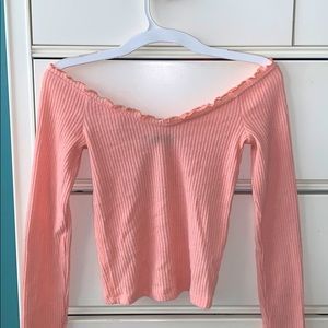 Pink Abercrombie and Fitch long sleeve